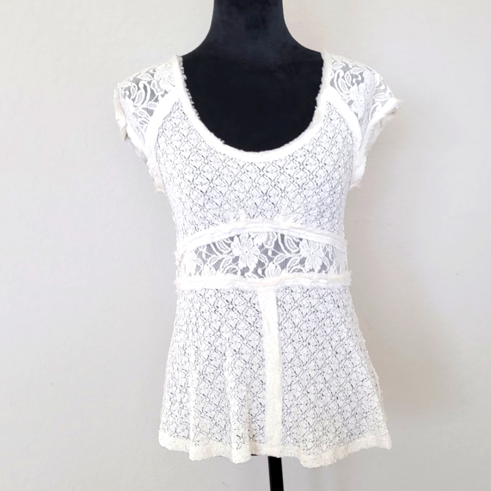 Free People Lace Top